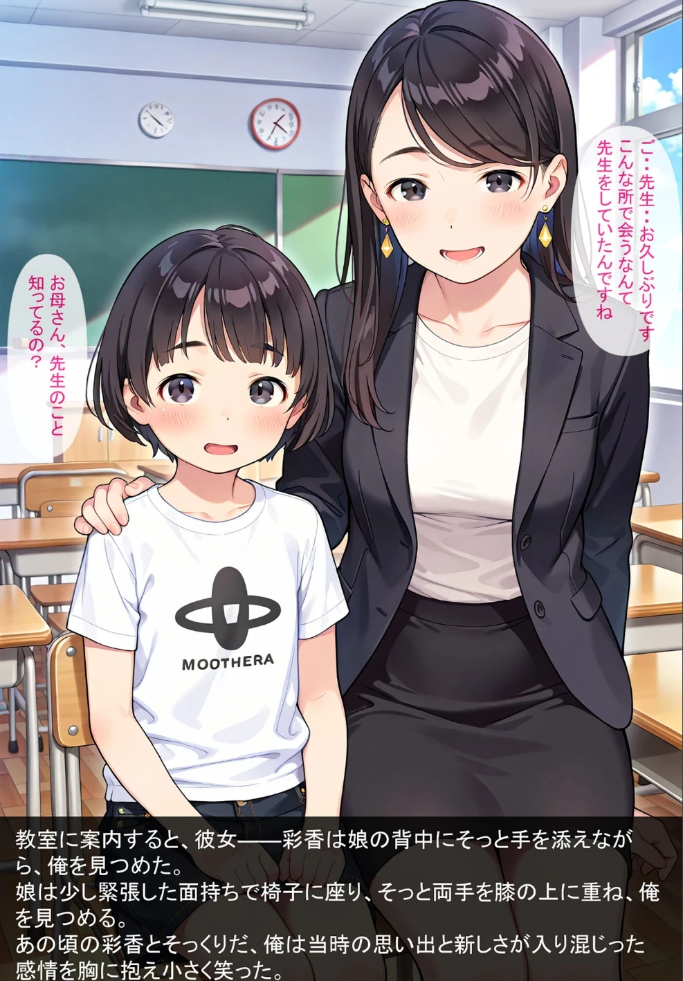 となりの母娘 モザイク版 画像2