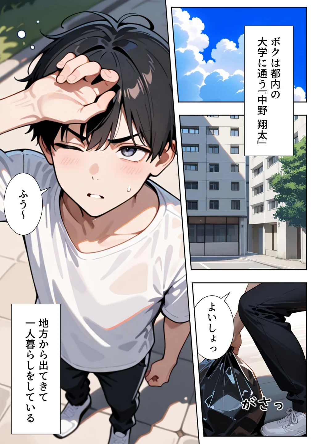 隣の人妻達と関係をもったボクが最高の学生性活を送った話 モザイク版 画像1