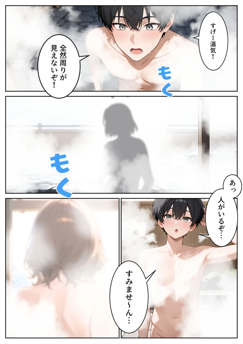 ゆけむり混浴温泉 田舎に転校したら混浴で同級生とハメることになった話 モザイク版 画像7