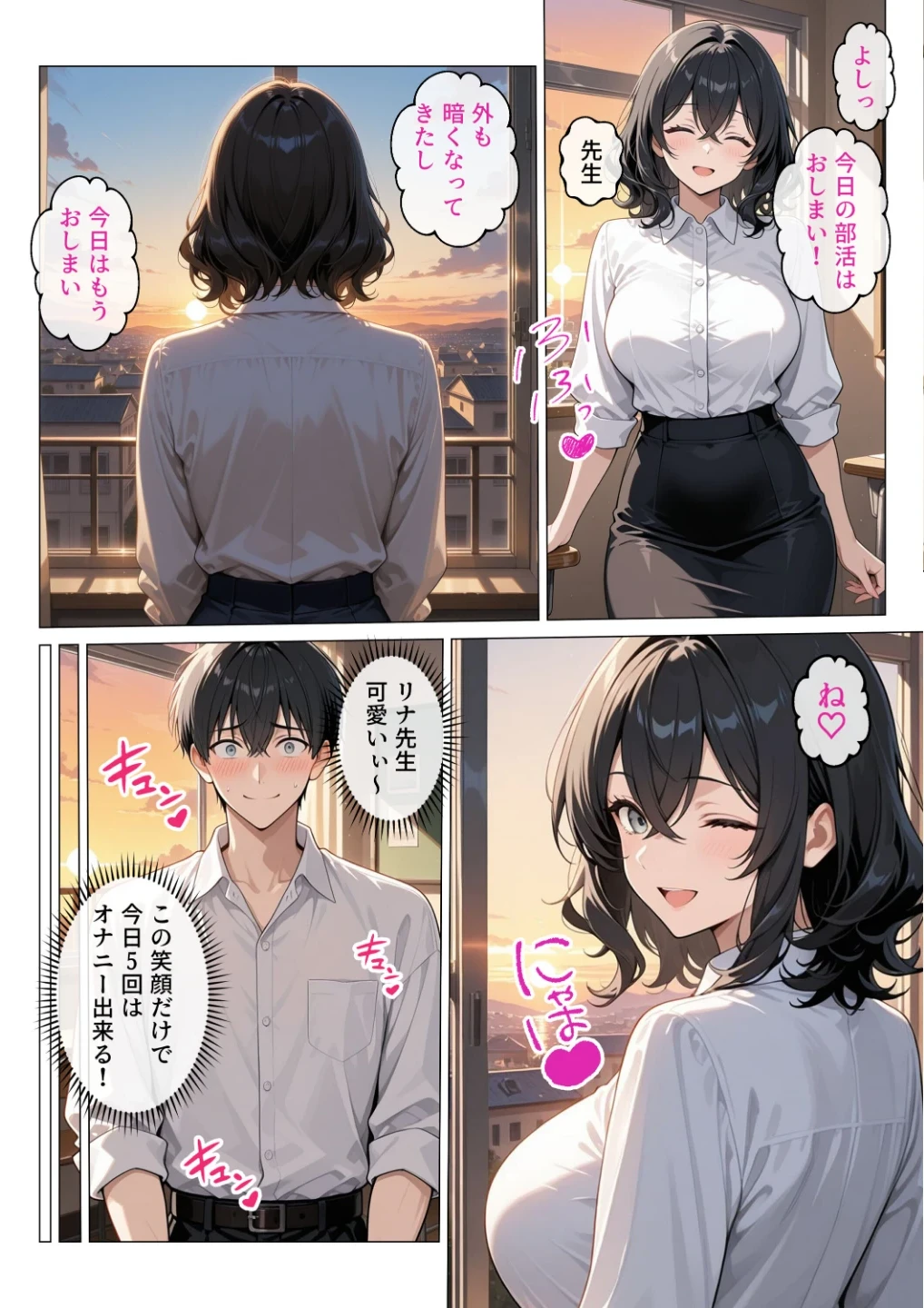 内気で弱気な女教師が勇気を出して生徒を痴女誘惑【モザイク版】 画像10