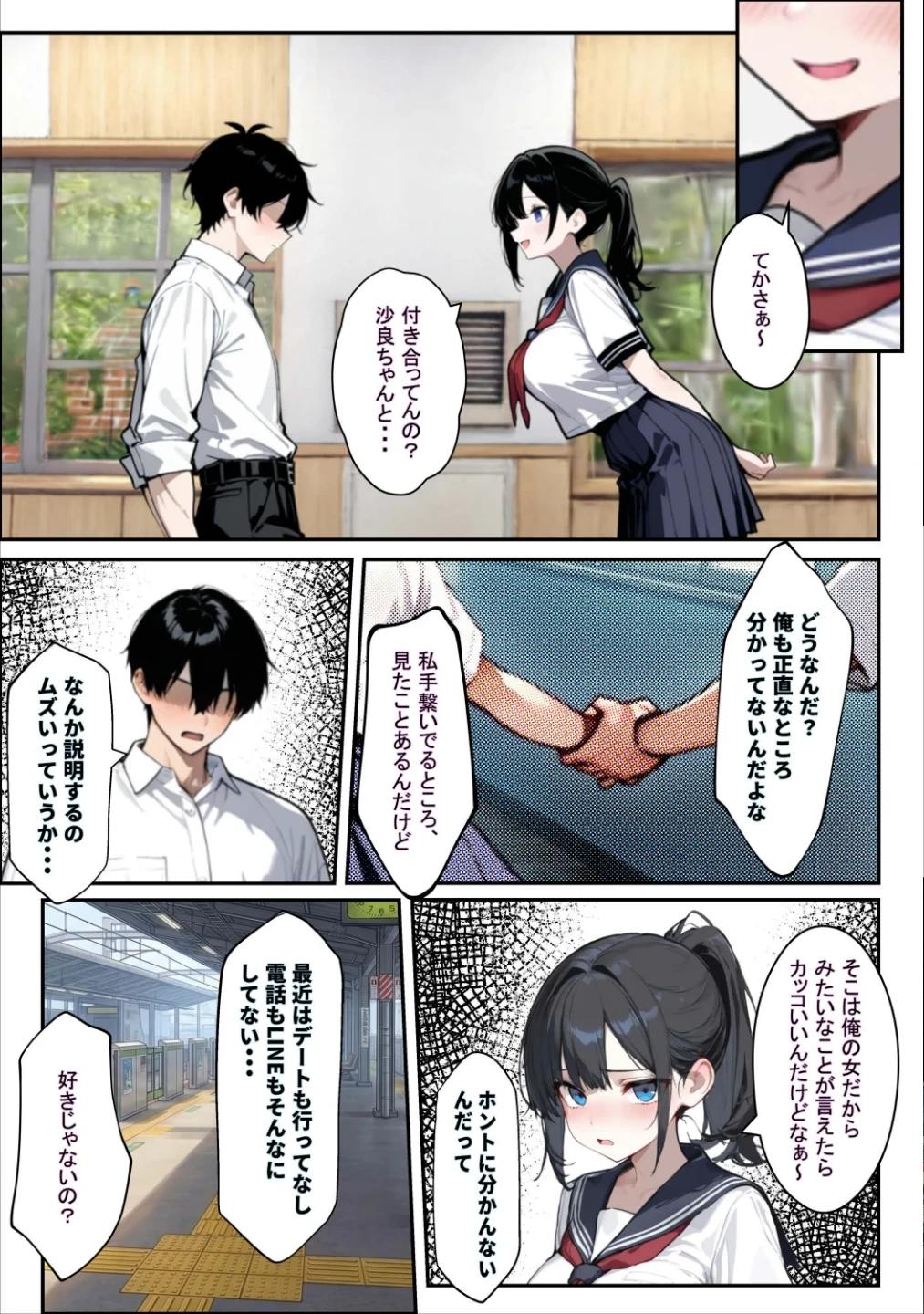 他校で噂のヤリマンちゃんが寝取りに来たので、仕方な〜くマ〇コを貸してもらった件【棒消し修正版】 画像10