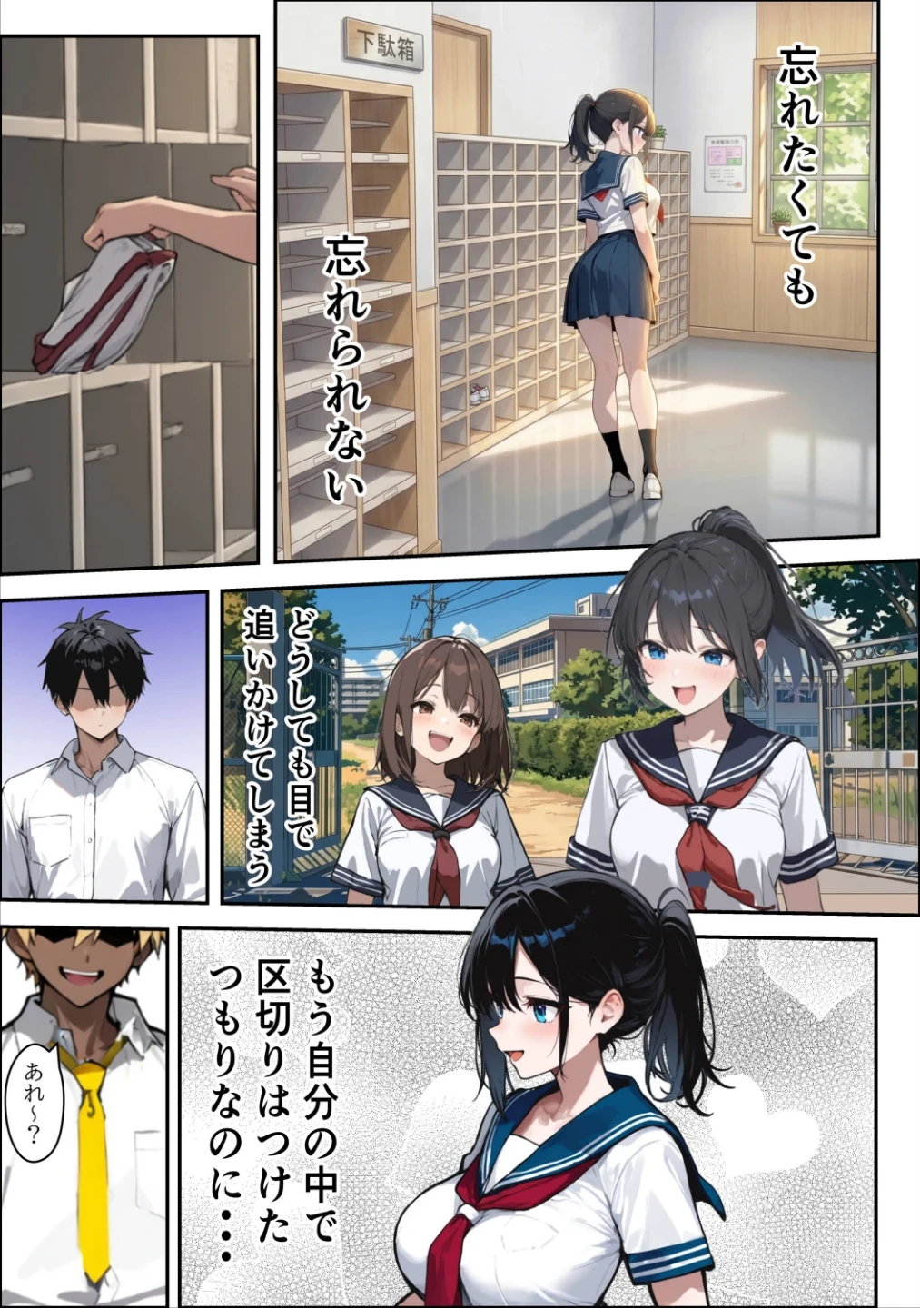 他校で噂のヤリマンちゃんが寝取りに来たので、仕方な〜くマ〇コを貸してもらった件【棒消し修正版】 画像2
