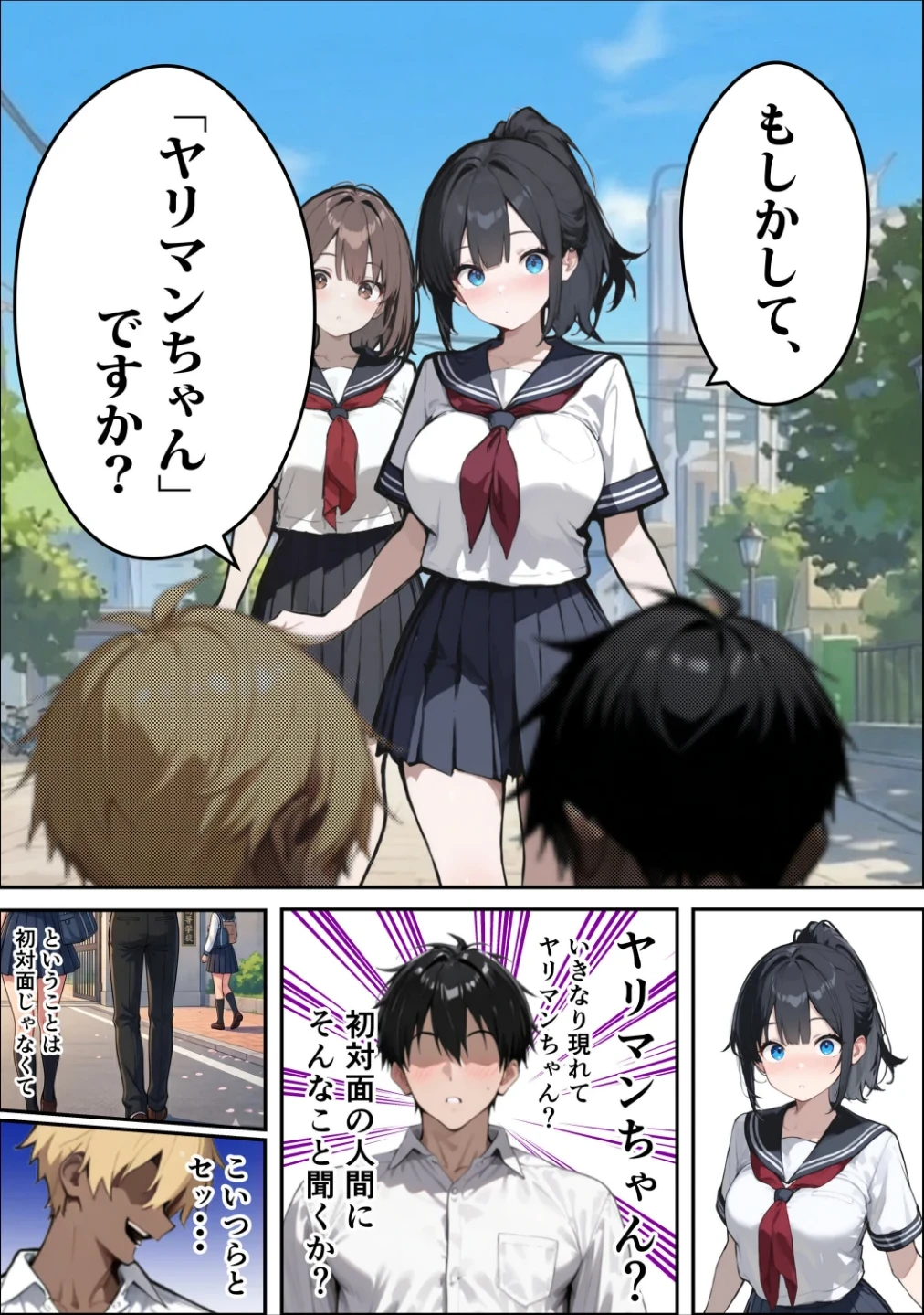他校で噂のヤリマンちゃんが寝取りに来たので、仕方な〜くマ〇コを貸してもらった件【棒消し修正版】 画像3