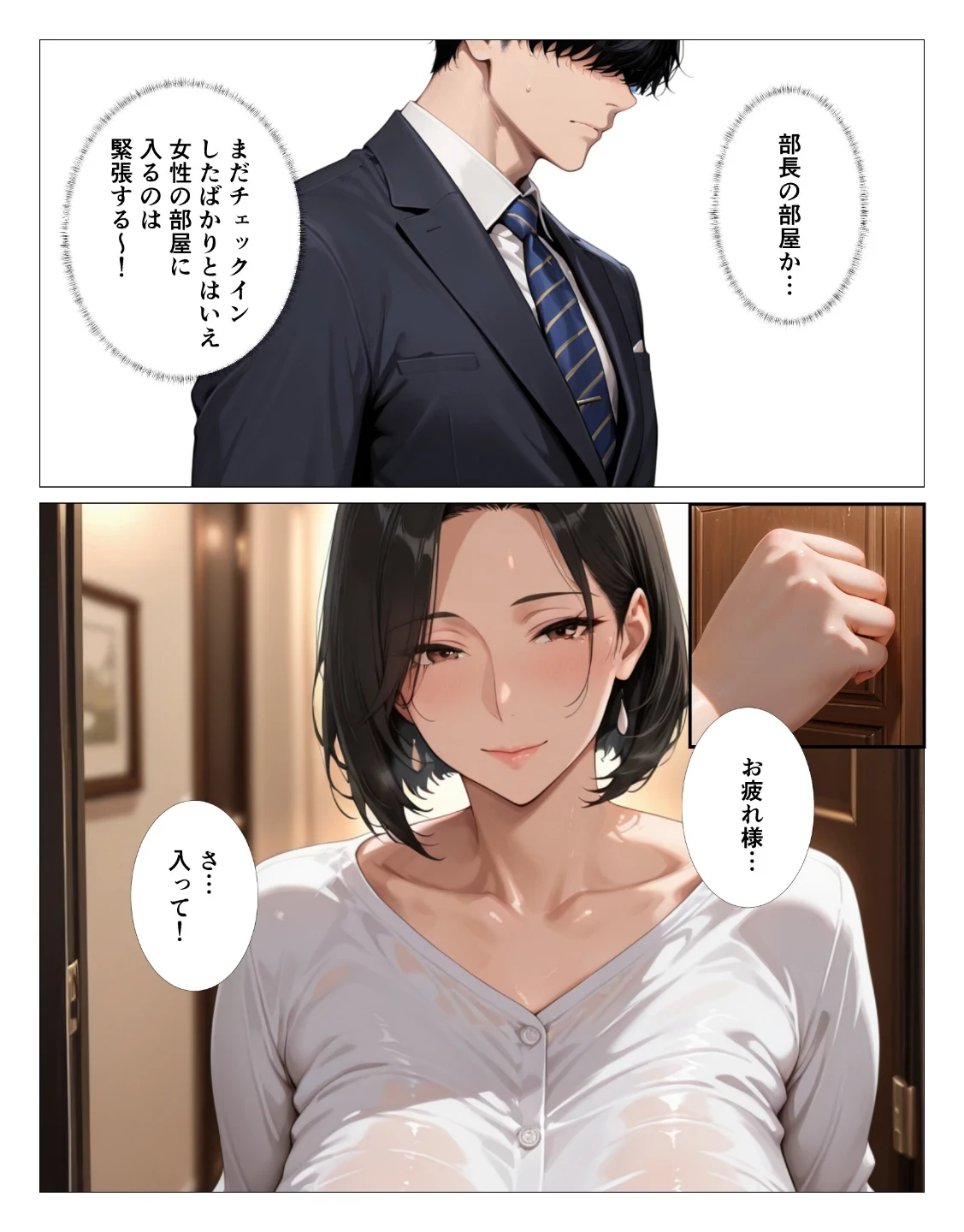 肉食過ぎるクールな上司に出張先で中出しさせられ続けた話【モザイク版】(単話) 画像5