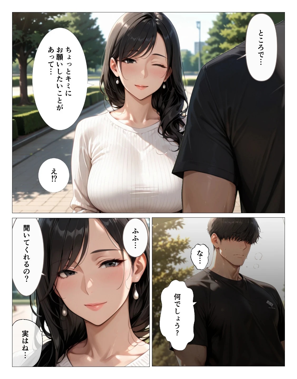 清楚だと思っていた人妻大家は欲求不満でビッチビチだった話【モザイク版】（単話） 画像1